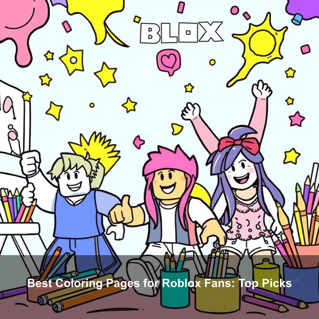 Best Coloring Pages for Roblox Fans: Top Picks