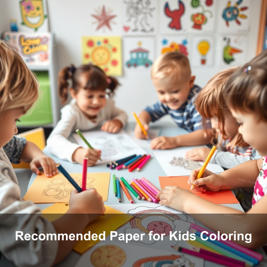 Recommended Paper for Kids Coloring