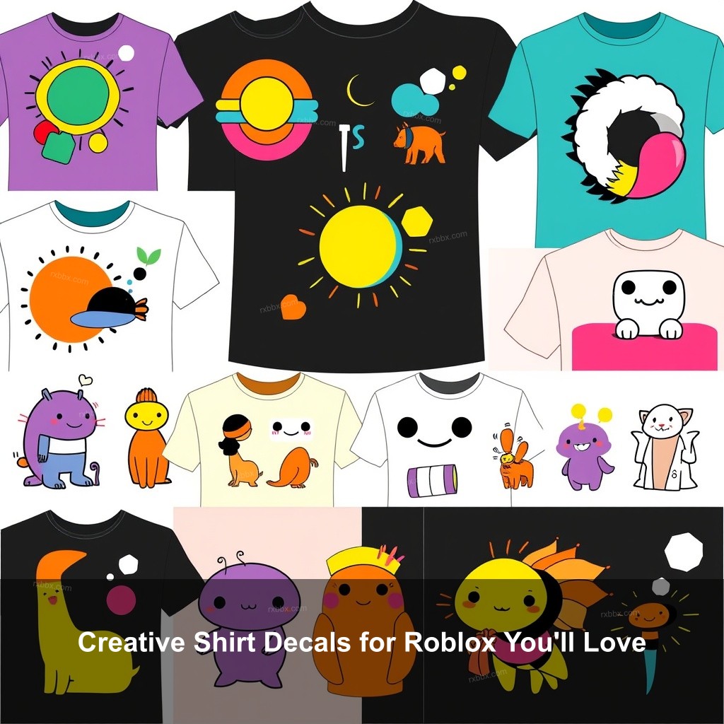 Creative Shirt Decals for Roblox You'll Love