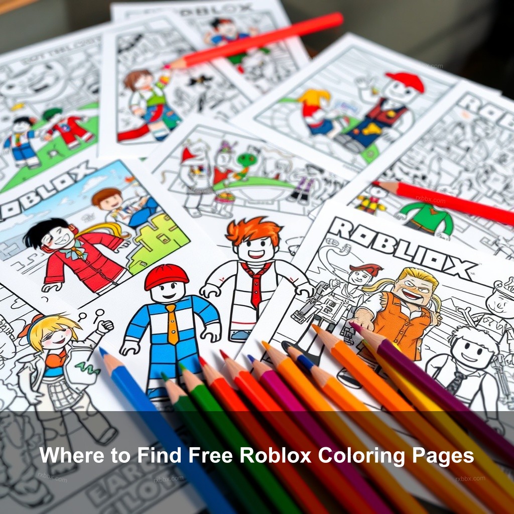 Where to Find Free Roblox Coloring Pages