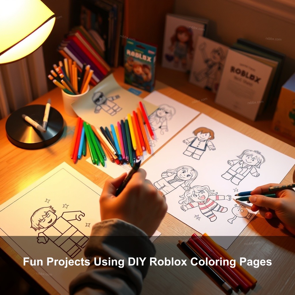 Fun Projects Using DIY Roblox Coloring Pages