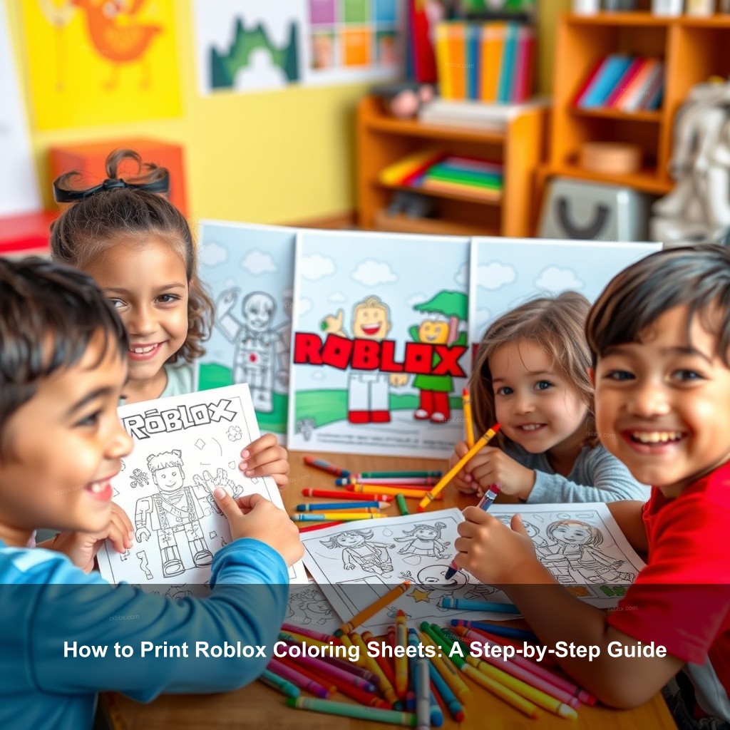 How to Print Roblox Coloring Sheets: A Step-by-Step Guide