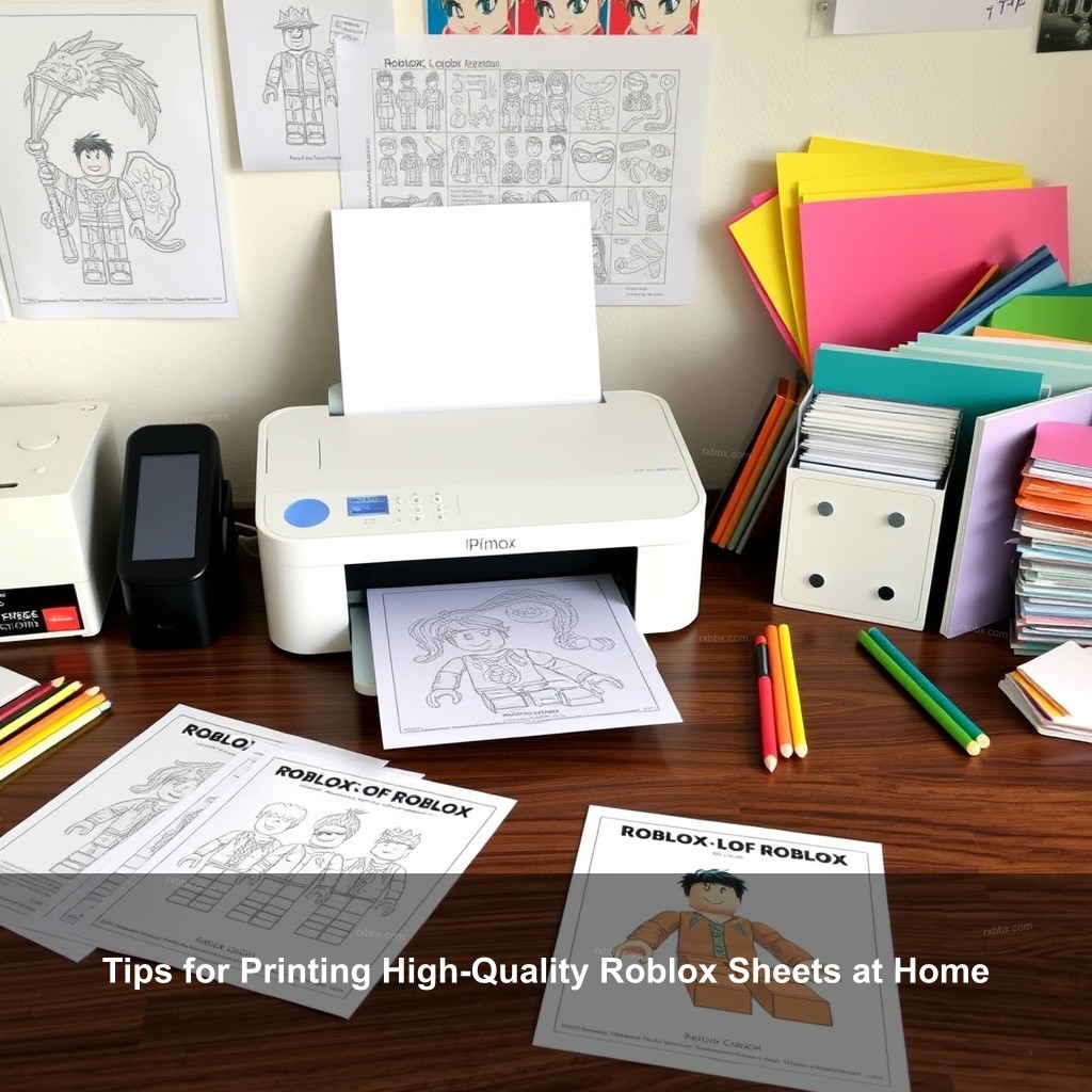 Tips for Printing High-Quality Roblox Sheets at Home