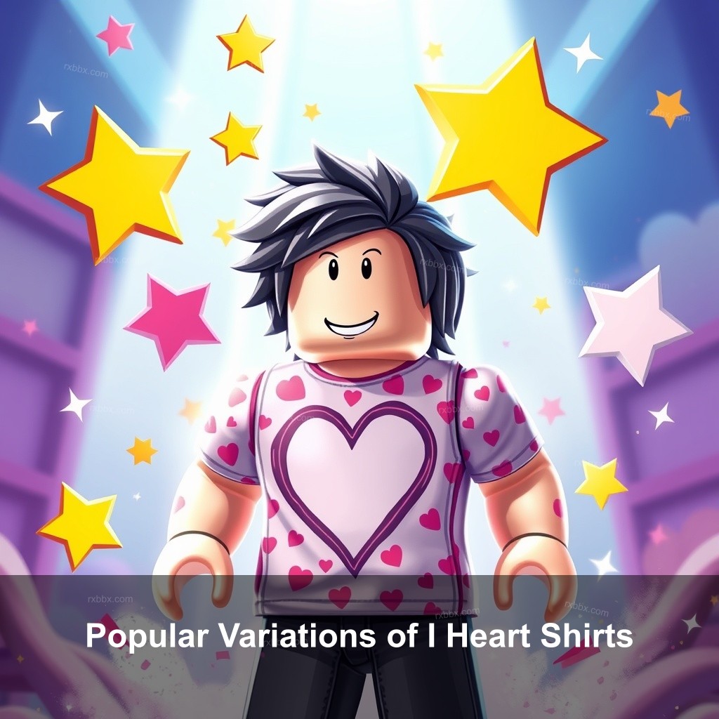 Popular Variations of I Heart Shirts