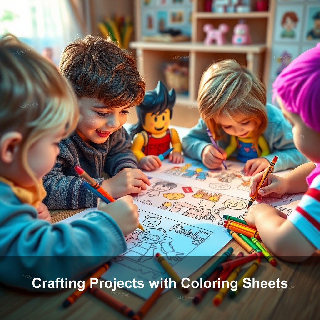 Crafting Projects with Coloring Sheets