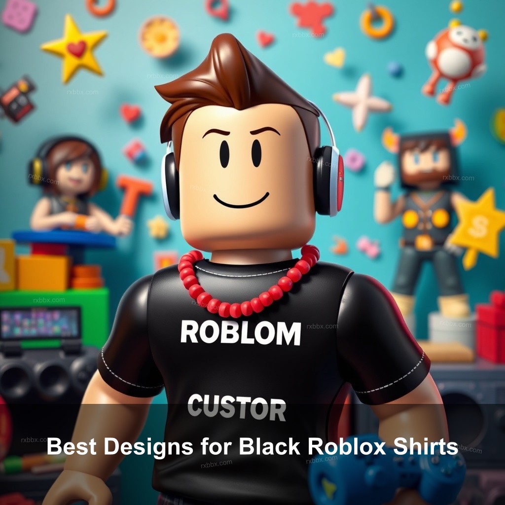 Best Designs for Black Roblox Shirts