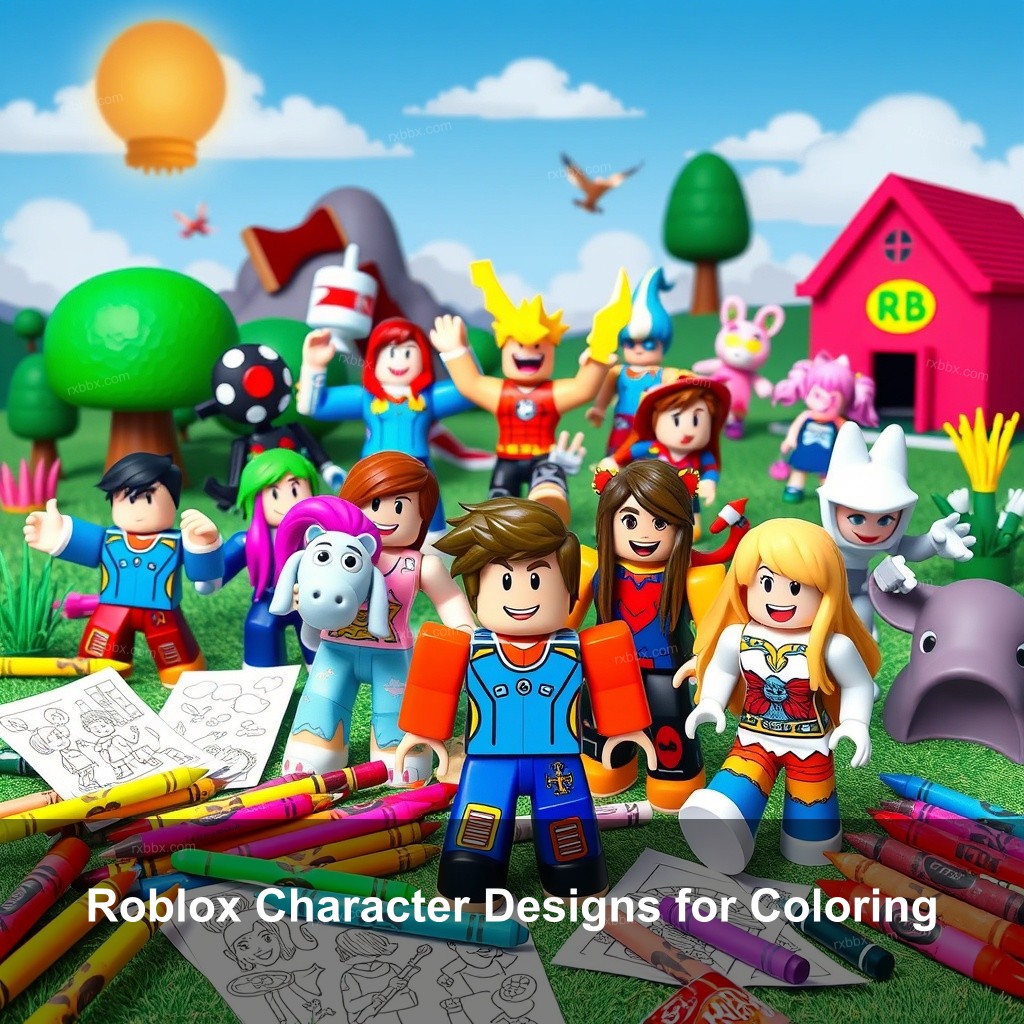 Roblox Character Designs for Coloring