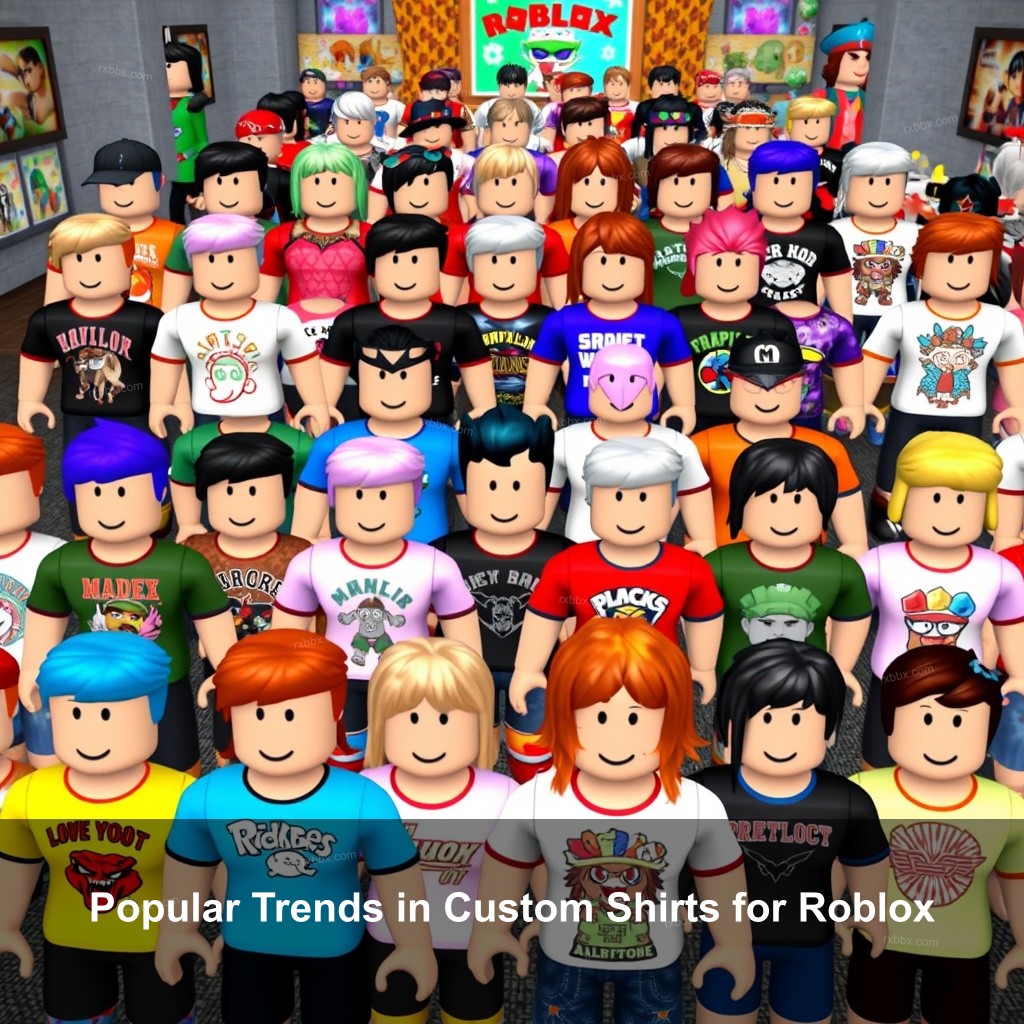 Popular Trends in Custom Shirts for Roblox