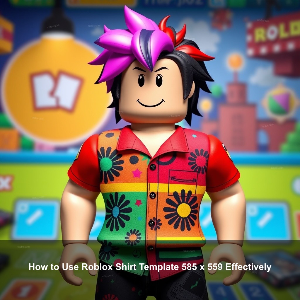 How to Use Roblox Shirt Template 585 x 559 Effectively