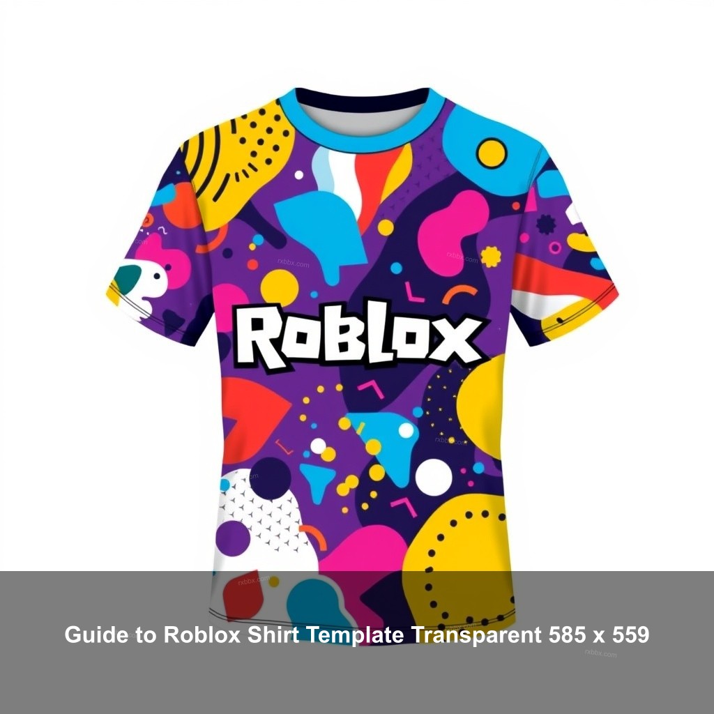 Guide to Roblox Shirt Template Transparent 585 x 559