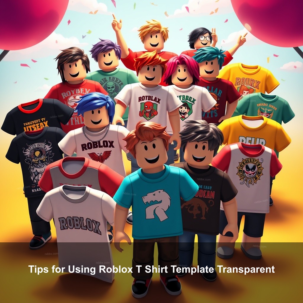 Tips for Using Roblox T Shirt Template Transparent