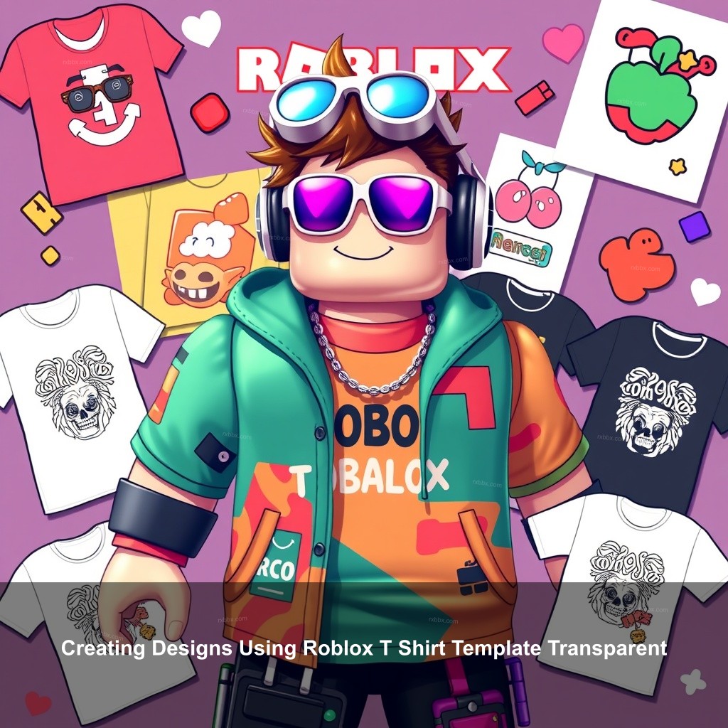 Creating Designs Using Roblox T Shirt Template Transparent