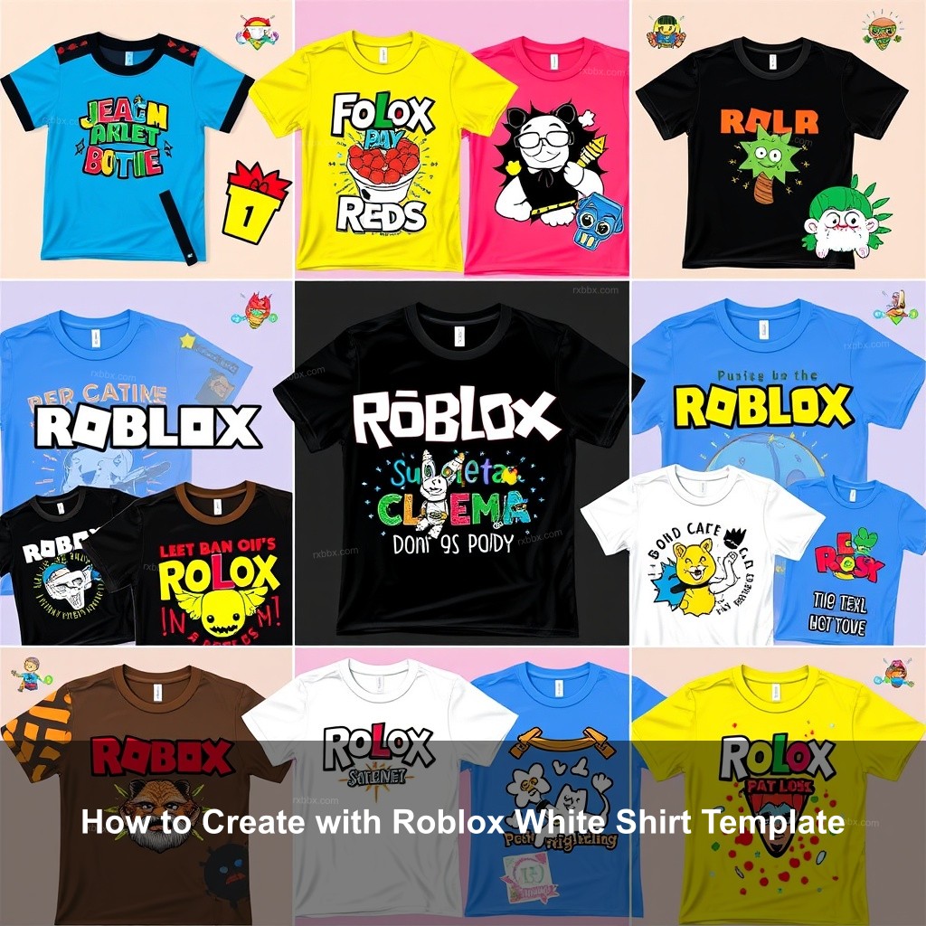 How to Create with Roblox White Shirt Template