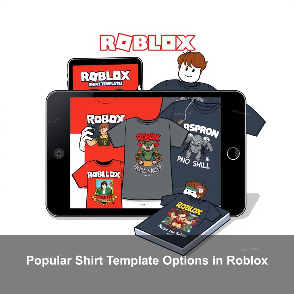 Popular Shirt Template Options in Roblox